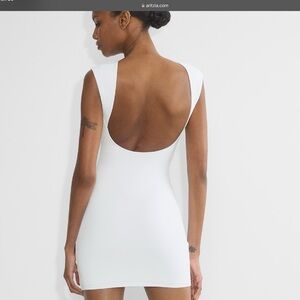 Aritzia Backless White Dress